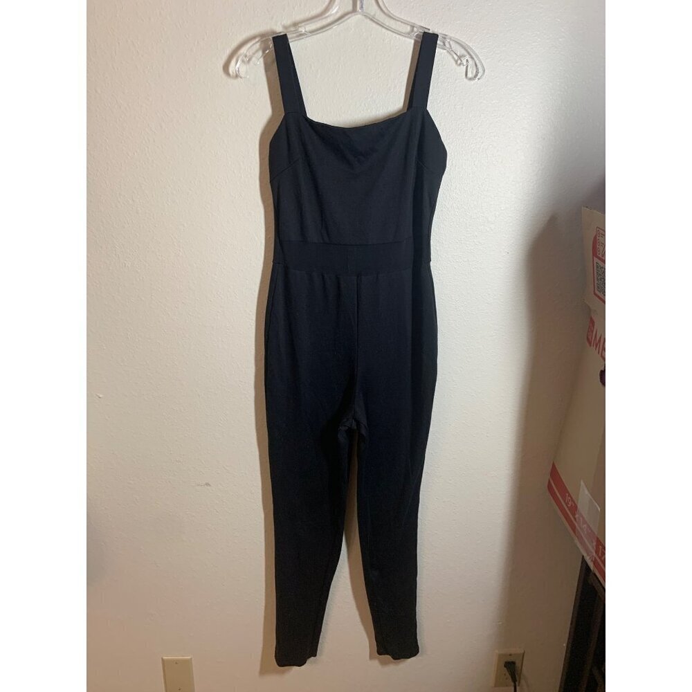 Charlotte Russe Overalls Jumpsuit Women's Size Medium Black Y2K AD8